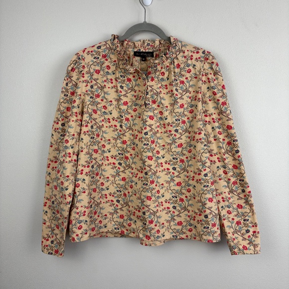 House of Harlow Ruffle Floral Peasant Top - Size Medium - Picture 1 of 7
